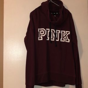 Maroon PINK Hoodie
